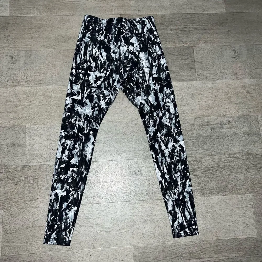 Nike, Leg-A-See Mishmash Leggings “Just Do It” Waist Cotton Blend Women’s Small